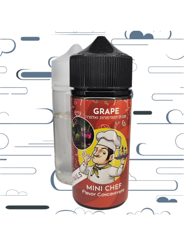 ערכה להכנת 100 מ״ל של חברת MINI CHEF בטעם Grape