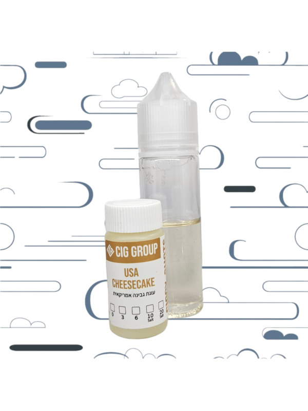ערכה להכנת נוזל מלח ניקוטין של חברת 50ml ciggy בטעם עוגת גבינה אמריקאית