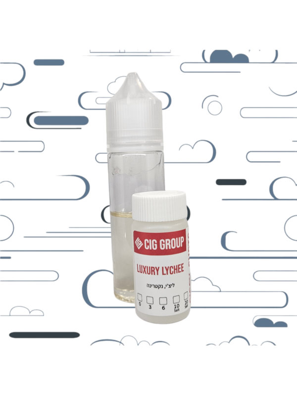 ערכה להכנת נוזל מלח ניקוטין של חברת 50ml ciggy בטעם  ליצי נקטרינה
