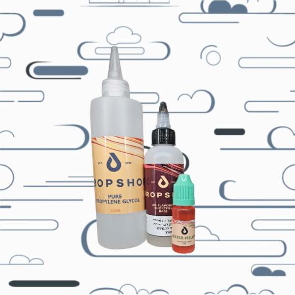 ערכה להכנת נוזל מלח ניקוטין 100 מ"ל של חברת DROP SHOP בטעם אבטיח מלון