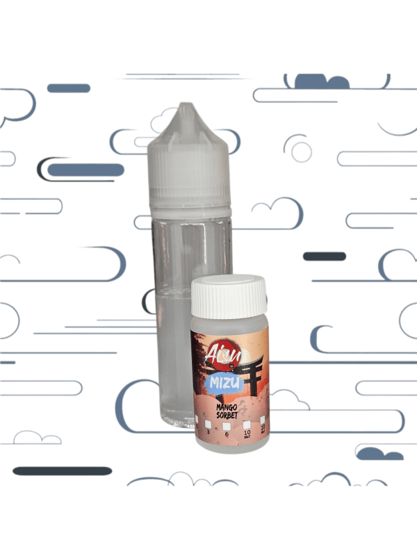 ערכה להכנת נוזל מלח ניקוטין של חברת 50ml Aisu בטעם Mango Sorbet סורבה מנגו