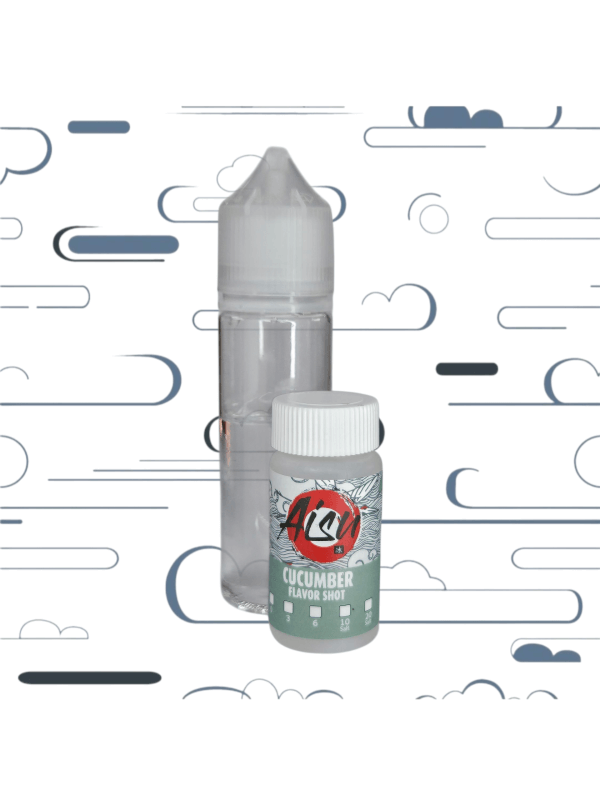 ערכה להכנת נוזל מלח ניקוטין של חברת 50ml Aisu בטעם מלפפון אייס